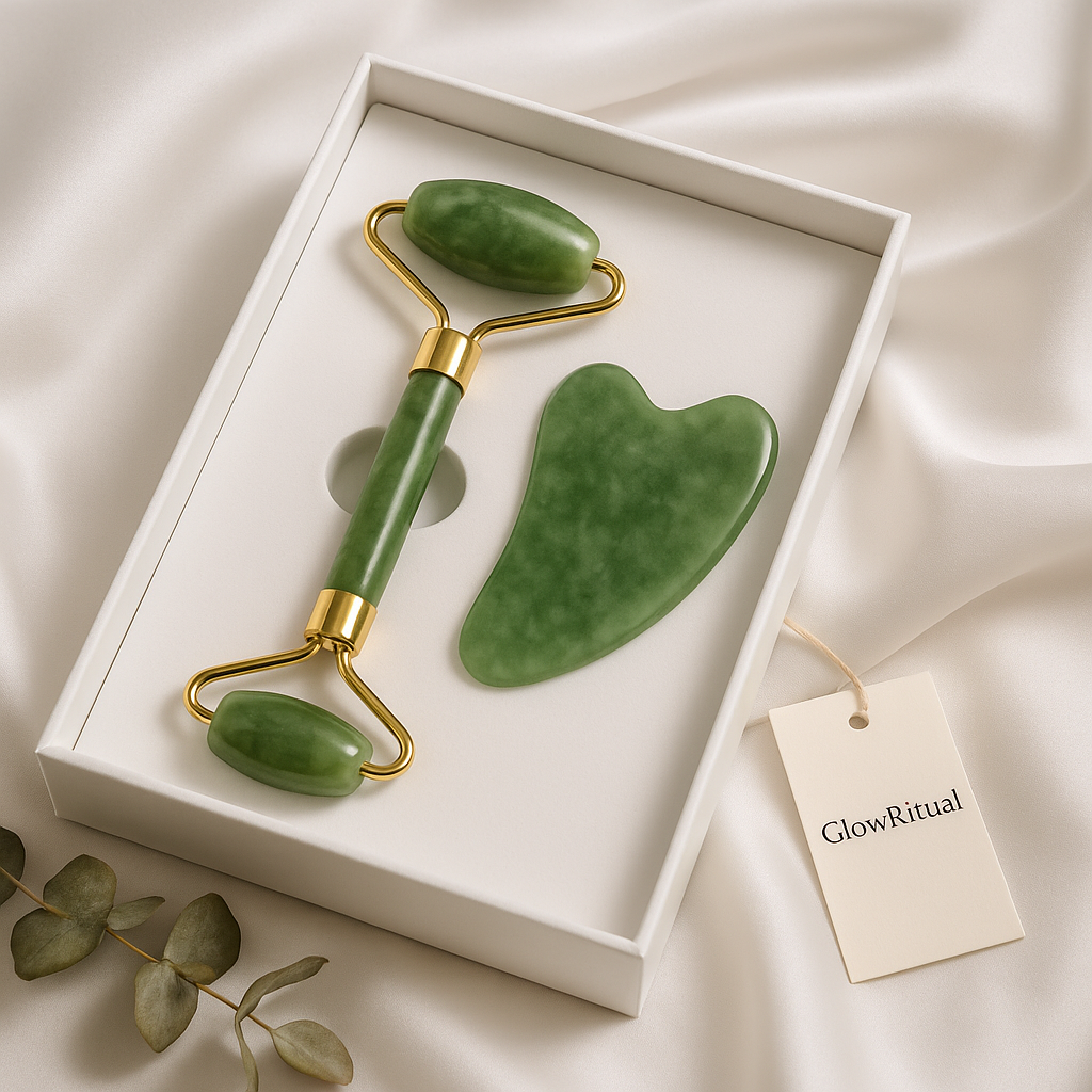 GlowRitual - Jade Roller & Gua Sha Gift Box