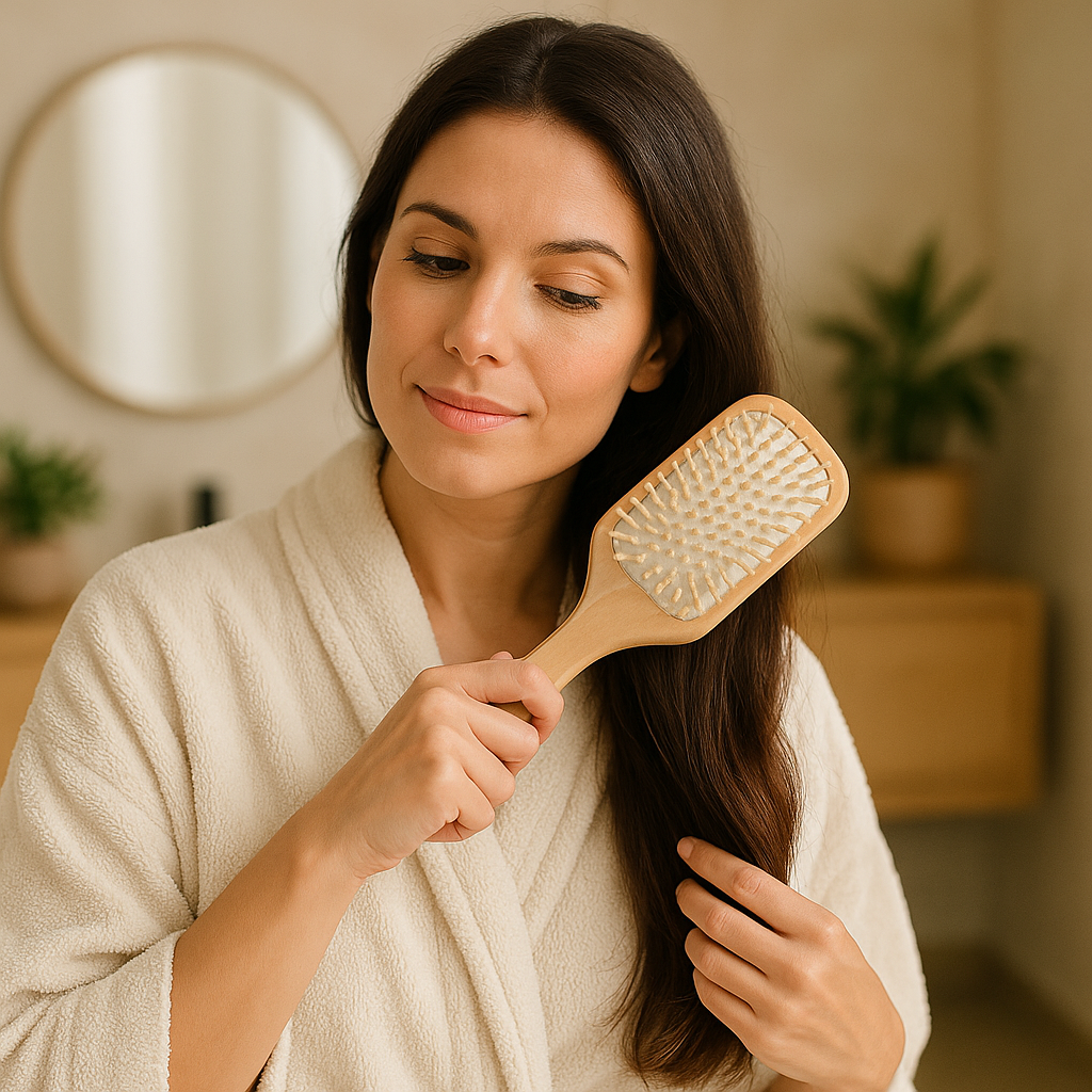 TerraComb - Wooden Detangling Hair Brush